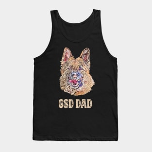 German Shepherd Dog Dad Father's Day Gift Tank Top